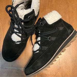 Sorel Harlow Lace Cozy Bootie Black Size 8